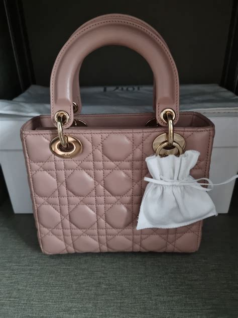 lady dior blush small|dior cannage bag.